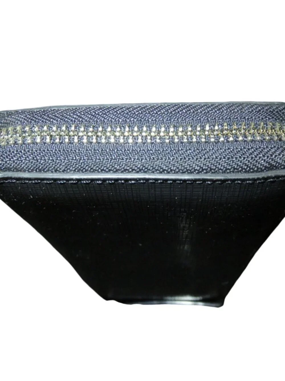 COACH Darcy Black Leather Accordian Full Zip Continental Long Wallet